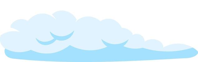 Light blue cumulus clouds are forming a large group on a completely white background, creating a simple yet evocative image of serenity and peace vector