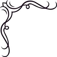 Corner ornament creating a sophisticated frame with elegant swirls and flourishes, ideal for adding a touch of classic design to invitations, menus, or certificates vector