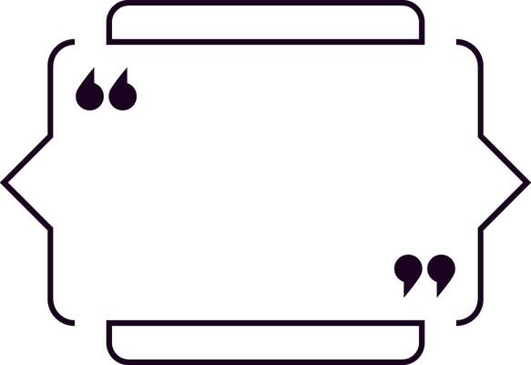 Quote frame with quotation marks is waiting to be filled with text, providing a stylish and elegant way to highlight important words or phrases