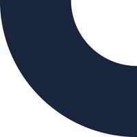 Minimalist abstract background featuring a large, smooth, dark blue curved shape occupying the corner of a clean white backdrop, creating a sense of modern and stylish simplicity vector