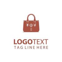 Twist handbag logo vector