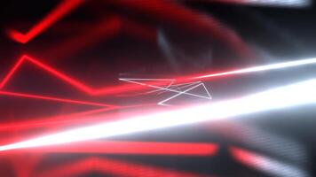 Red and White Abstract Neon Corridor Background VJ Loop I 4K video