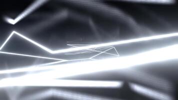 White Abstract Neon Corridor Background VJ Loop I 4K video