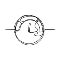 continuous line drawing of a speedometer panel vector