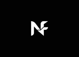 logo FN, NF, F and N. Abstract letters vector