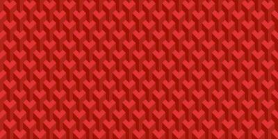Abstract background, Red Isometric Heart Seamless Pattern vector