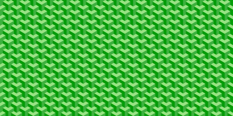 Abstract background, Green isometric Seamless Pattern