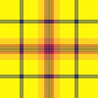 Relief tartan plaid texture, bed background seamless pattern. Fit check textile fabric in lime and orange colors. vector