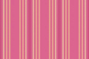 Site seamless pattern, british lines fabric vertical. Cute background textile texture stripe in pink and amber colors. vector