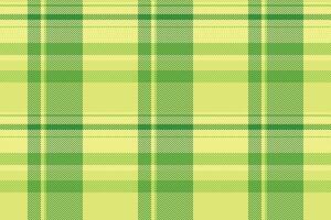 Drapery check plaid background, commerce pattern texture. Tracery fabric textile seamless tartan in green and lime colors. vector