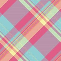 Autumn pattern plaid, stroke tartan background fabric. Shop texture textile check seamless in red and cyan colors. vector