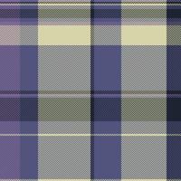 Elegant muted plaid pattern in soft purples, pale yellows, and deep blues. Perfect for textile design, website backgrounds, or fashion projects. vector