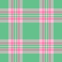 Blank pattern fabric check, illustration texture seamless textile. Square plaid background tartan in ash gray and pastel colors. vector