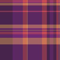 Editable check tartan, ribbon plaid seamless texture. Livingroom pattern background textile fabric in red and purple colors. vector