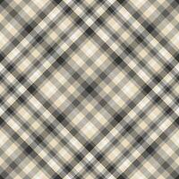 Couch plaid check textile, list pattern seamless. Cover fabric texture tartan background in stone grey and light colors. vector