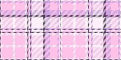 String textile background fabric, jpg tartan check . Straight seamless texture plaid pattern in light and lavender blush colors. vector