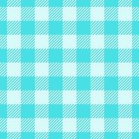 List check background fabric, covering texture plaid. Row textile seamless tartan pattern in cyan and light colors. vector