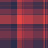 Image seamless plaid textile, merry christmas pattern fabric. Pastel texture background check tartan in red and pink colors. vector