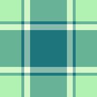 Flannel check texture textile, trousers tartan plaid. Napkin pattern seamless background fabric in light and mint colors. vector