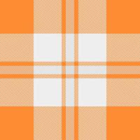 Multicolor pattern textile, chinese new year fabric background seamless. Jacket plaid texture check tartan in orange and white colors. vector