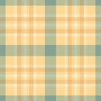 Complexity tartan pattern, graphical fabric texture check. Costume background textile plaid seamless in amber and pastel colors. vector