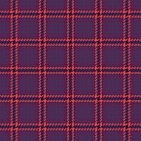 Classical tartan background fabric, no people check plaid pattern. Indian textile texture seamless in pink and violet colors. vector
