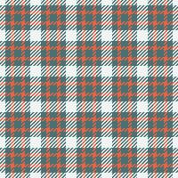 Linen seamless plaid check, geometrical tartan fabric texture. Birthday card background textile pattern in cyan and white colors. vector