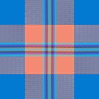 Duvet tartan background check, many texture pattern . Contemporary plaid textile fabric seamless in cyan and red colors. vector