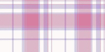 Neat pattern texture background, royal seamless fabric . Checked plaid textile tartan check in snow and pink colors. vector