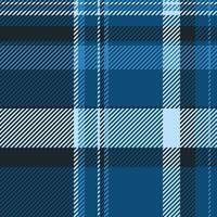 Stylish blue and black plaid pattern. Perfect for textile design, apparel, or website backgrounds. The diagonal stripes create a dynamic, modern feel. vector