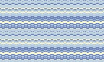 Serene blue and cream wavy stripes background. Perfect for website banners, textile prints, or packaging design. This calming, seamless pattern evokes feelings of peace and tranquility. vector