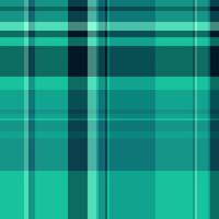 Outside check pattern fabric, indoor seamless texture plaid. Geometry background textile tartan in teal and cyan colors. vector