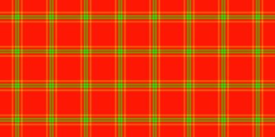 Vibrant red, orange, and green plaid pattern. Perfect for textile design, website backgrounds, or festive projects. Clean, seamless design for versatile use. vector