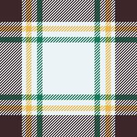 Robe pattern fabric , customer tartan seamless check. Checked background texture textile plaid in white and dark colors. vector