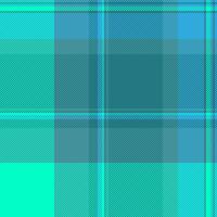 Bedding fabric textile seamless, artwork pattern check background. Show plaid tartan texture in cyan and bright colors. vector