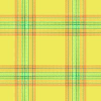 Greeting pattern tartan textile, gingham seamless texture. Printing background check fabric plaid in yellow and amber colors. vector