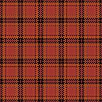 Artistic textile plaid fabric, sexy background texture. Femininity pattern check tartan seamless in red and orange colors. vector