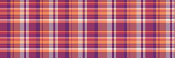 60s check texture pattern, relief seamless fabric background. Composition textile plaid tartan in red and orange colors. vector