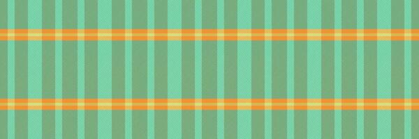 Style plaid textile texture, ragged tartan check fabric. Nostalgic pattern background seamless in teal and orange colors. vector