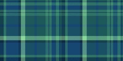 Fashioned check pattern textile, periodic texture background tartan. Trend fabric seamless plaid in cyan and teal colors. vector
