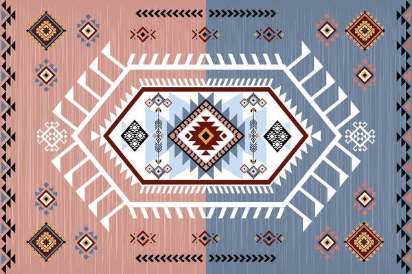 Ethnic geometric stripes pattern. ethnic aztec geometric stripes vintage color seamless pattern background. Use for fabric, textile, ethnic interior decoration elements, upholstery, wrapping.