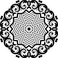 Flower Shape Islamic Shape Art Circular Pattern in the Form of a Mandala Decorative Ornament in Ethnic Oriental Style. vector