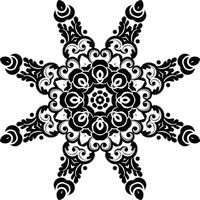 Flower Shape Easy Mandala Art Circular Pattern in the Form of a Mandala Decorative Ornament in Ethnic Oriental Style. vector