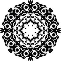 Flower Shape Flower Ornament Art Circular Pattern in the Form of a Mandala Decorative Ornament in Ethnic Oriental Style. vector