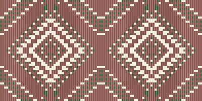 Carpet Ikat Pattern Dressfolk Embroidery, Aztec Geometric Ornament Print. Design for Carpet, Wallpaper, Clothing, Wrapping, Fabric vector