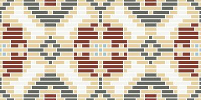 Traditional Abstract Geometric Pattern With Stripes Linesfolk Embroidery, Aztec Geometric Ornament Print. Design for Carpet, Wallpaper, Clothing, Wrapping, Fabric vector