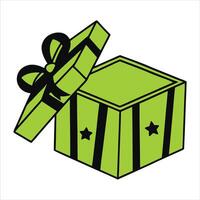 Vibrant Gift Box Artwork Colorful Present Graphics vector