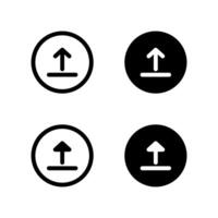 Upload icon set. Upload icons. Icon set. vector