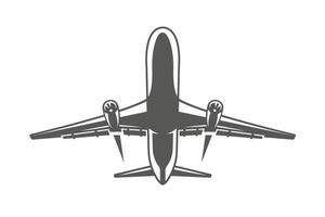 Flying airplane isolated on white background vector