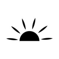 Sun icon for graphic and web design. Simple sign. Internet concept symbol for website button or mobile app vector